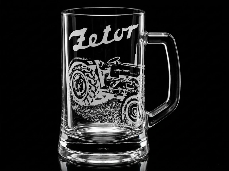 Sklenice na pivo s uchem / ZETOR 3011